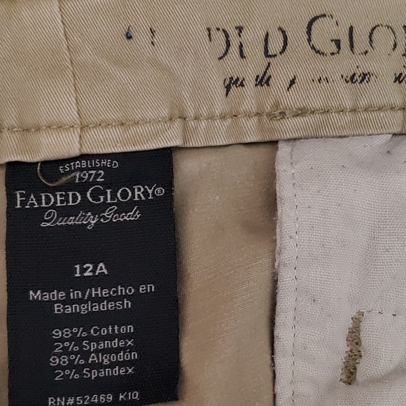 Faded Glory Chinos Size 12 Average - Picture 3 of 3